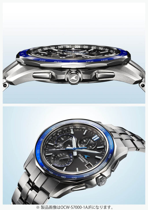 Casio Oceanus Manta OCW-S7000A-2AJF Radio Solar Watch Bluetooth sapphire glass_2