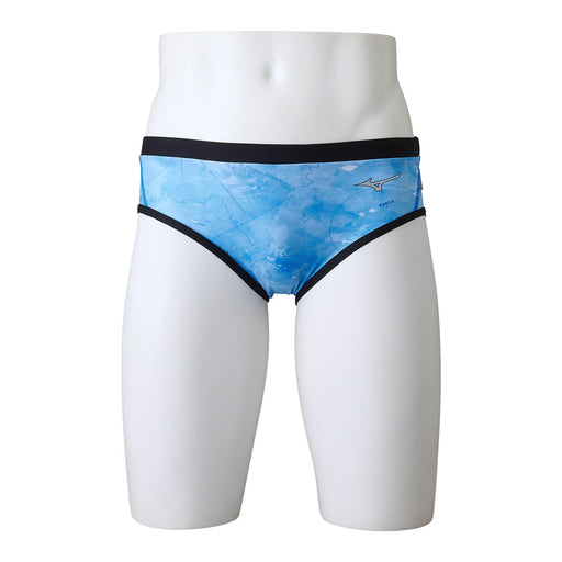 Mizuno N2MBA570 Men's Swimsuit Super Shorts Smokey Blue Ri Collection XS NEW_1