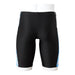 Mizuno N2JBA606 Men's Swimsuit Half Spats Stroak One Black/Blue Hawaii XL NEW_2