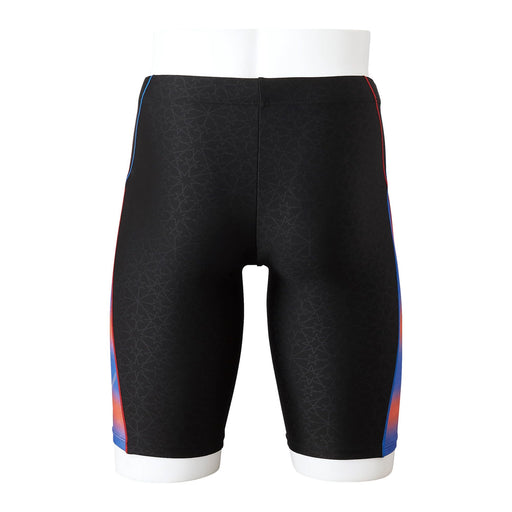 Mizuno N2JBA606 Men's Swimsuit Half Spats Stroak One Black/tricolor M Polyester_2