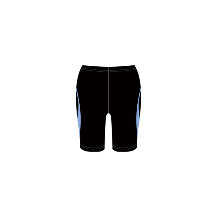 Mizuno ‎N2JBA103 Men's Swimsuit Half Spats 21cm Inseam Black/Sax M Polyester NEW_2