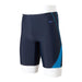 Mizuno N2JBA103 Men's Navy/D Turquoise Swimsuit S for Gym Half Spats 21cm Inseam_1
