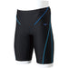 Mizuno N2JBA601 Men's Swimsuit Half Spats Stroke One 23cm Inseam Black/Blue M_1