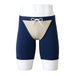 Mizuno N2MBAA11 Men's Swimsuit Basic Halfspats 19 cm Inseam Navy/Light Gray L_4
