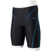 Mizuno N2JBA601 Men's Swimsuit Half Spats Stroke One 23cm Inseam Black/Blue S_1