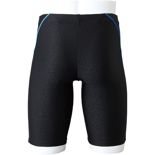 Mizuno N2JBA601 Men's Swimsuit Half Spats Stroke One 23cm Inseam Black/Blue S_2