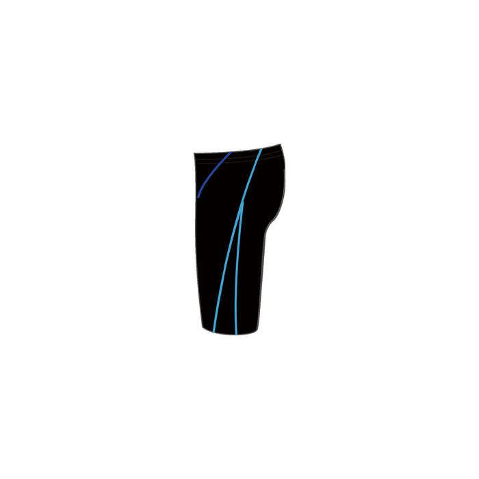 Mizuno N2JBA601 Men's Swimsuit Half Spats Stroke One 23cm Inseam Black/Blue S_3