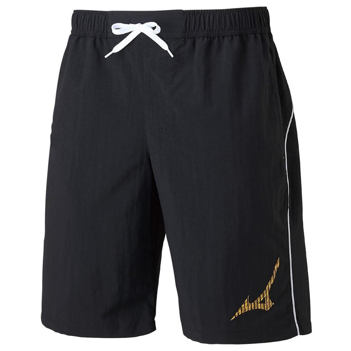 Mizuno N2JBA607 Men's Swimsuit Water Shorts Black/Gold 25cm Inseam M Polyester_1