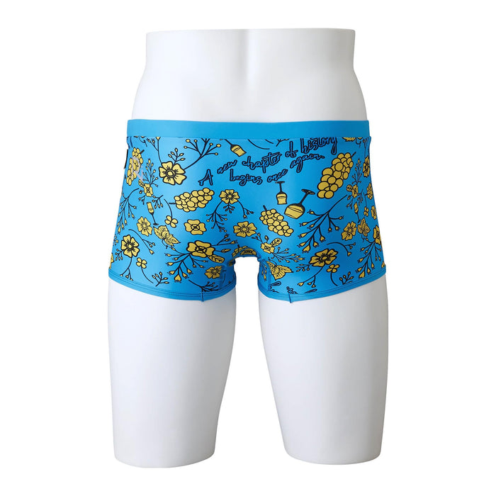 Mizuno N2MBA568 Men's Sax Swimsuit Short Spats Ri Collection XS Polyester NEW_2