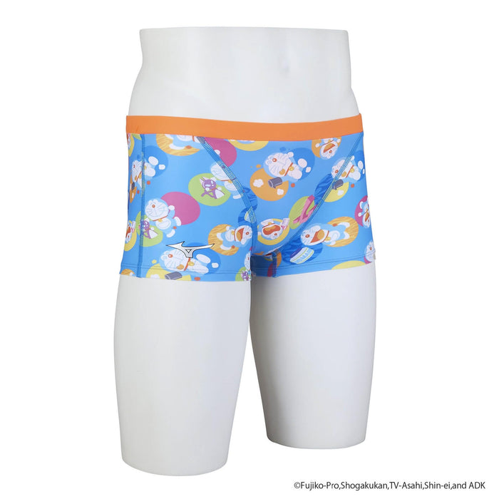 Mizuno N2MBA091 Men's Swimsuit EXER SUITS Short Spats Doraemon Light Blue Size M_3