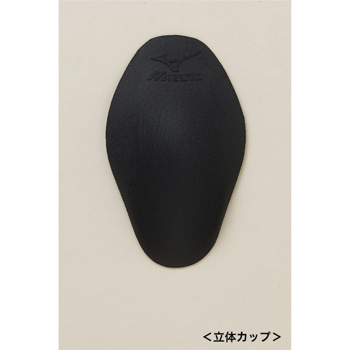 Mizuno ‎N2JBA605 Men's Swimsuit Half Spats 26cm Inseam Black/Blue M Polyester_4