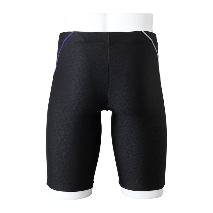 Mizuno N2JBA601 Men's Swimsuit Half Spats Stroke One 23cm Inseam Black/Gray M_2