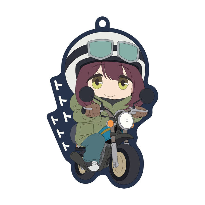 Groove Garage Laid-Back Camp Season 2 Chara Ride Ayano on Bike Rubber Strap NEW_1