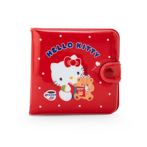 Sanrio vinyl wallet Hello Kitty 9x1.5x9cm Red PVC Snap Button Closure CardFolder_1