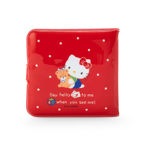 Sanrio vinyl wallet Hello Kitty 9x1.5x9cm Red PVC Snap Button Closure CardFolder_2