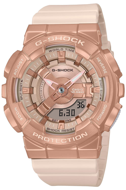 CASIO G-SHOCK GM-S110PG-4AJF Mid Size Model Metal Covered Pink Gold Women Watch_1