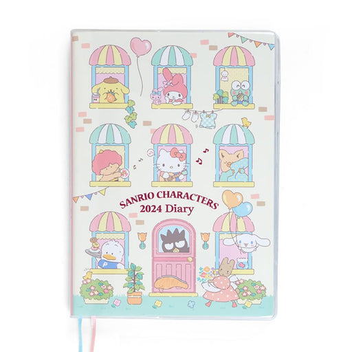 Sanrio Characters B6 Diary Block Type 2024 Schedule Book 704334 Note Book NEW_1