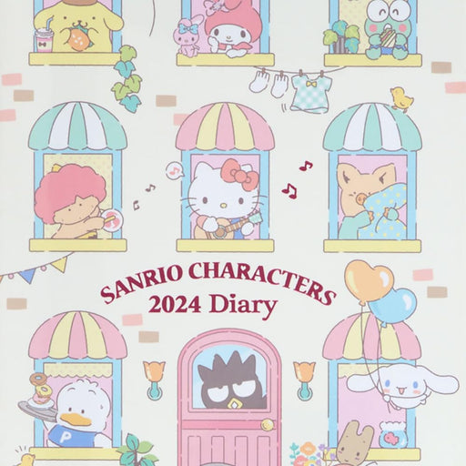 Sanrio Characters B6 Diary Block Type 2024 Schedule Book 704334 Note Book NEW_2