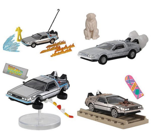 Back to the Future DeLorean SECOND EDITION Set of 4 Full Complete Capsule Toy_2