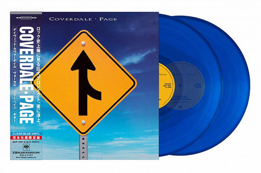 Coverdale Page 2LP Analog Record Japan Limited Transparent Blue Vinyl SIJP-1091_1