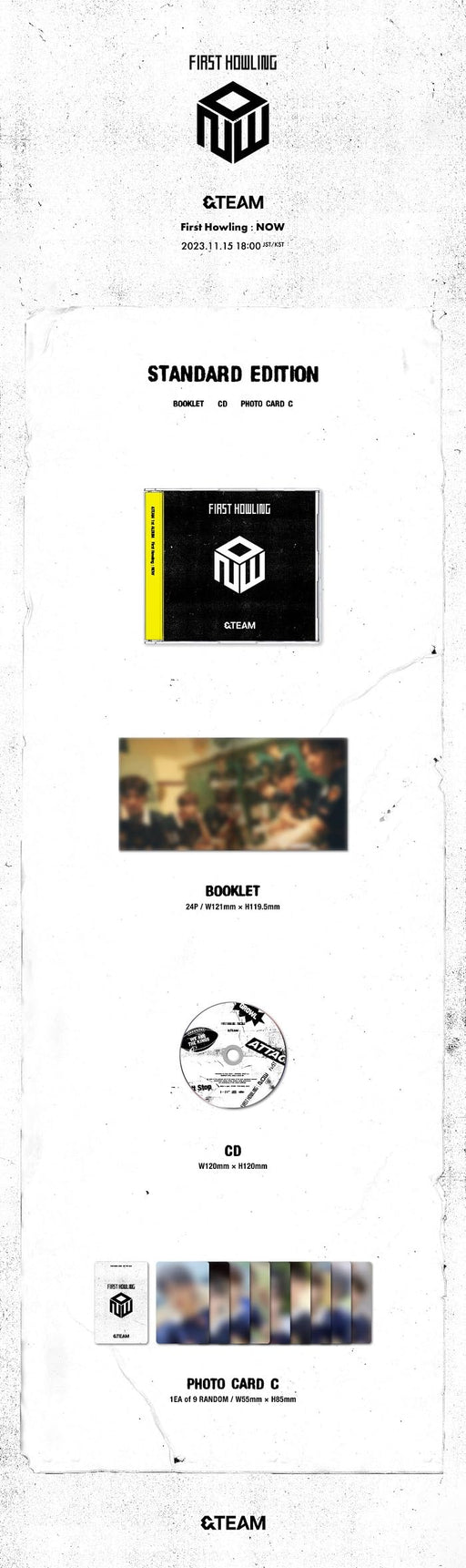 [CD] First Howling: NOW with PHOTOCARD C Normal Edition &TEAM POCS-39046 NEW_2