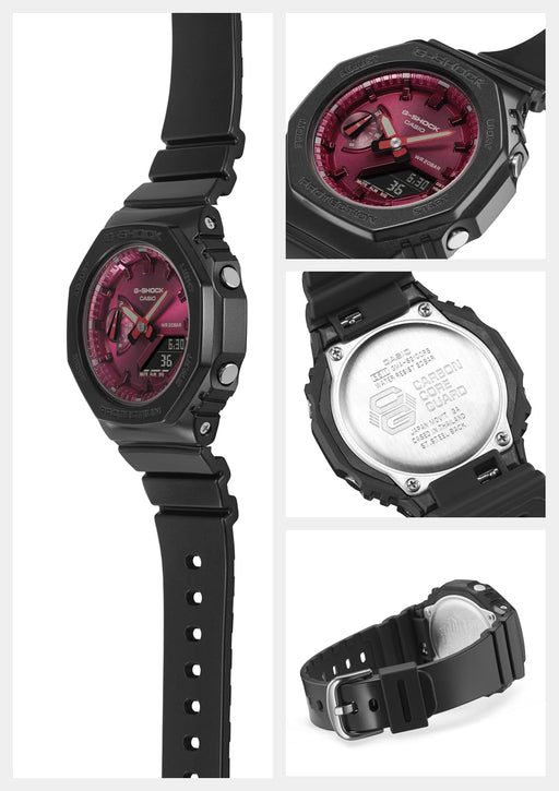 CASIO G-SHOCK GMA-S2100RB-1AJF Mid Size Model Black x Red Women Watch Resin NEW_2