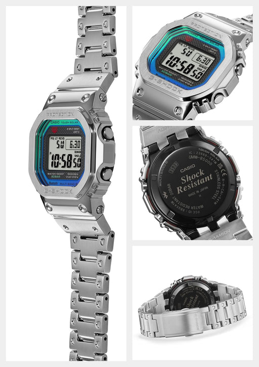 Casio G-SHOCK GMW-B5000PC-1JF Solor Radio Bluetooth Men Wtach Stainless Steel_2