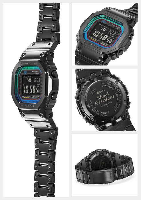 Casio G-SHOCK GMW-B5000BPC-1JF Rainbow x Black Bluetooth Men Stainless Steel NEW_3